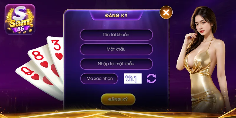 Đăng ký tài khoản thành viên SAM86 cực dễ dàng Đăng ký tài khoản thành viên SAM86 cực dễ dàng